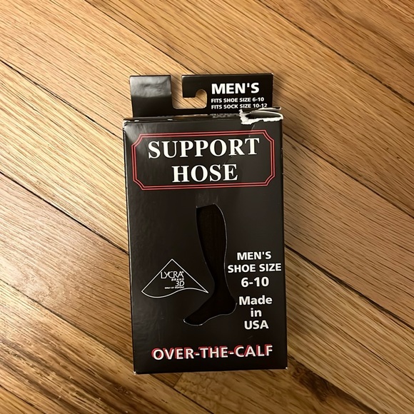 NWT Men’s Over The Calf Support Hose Compression Socks - Picture 3 of 6